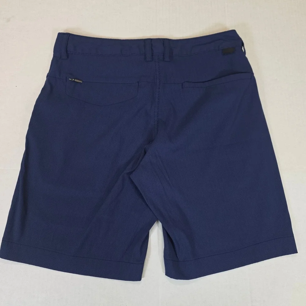 The North Face Shorts Mens 32 Navy Flat Front Textured Hiking Climbing Outdoors